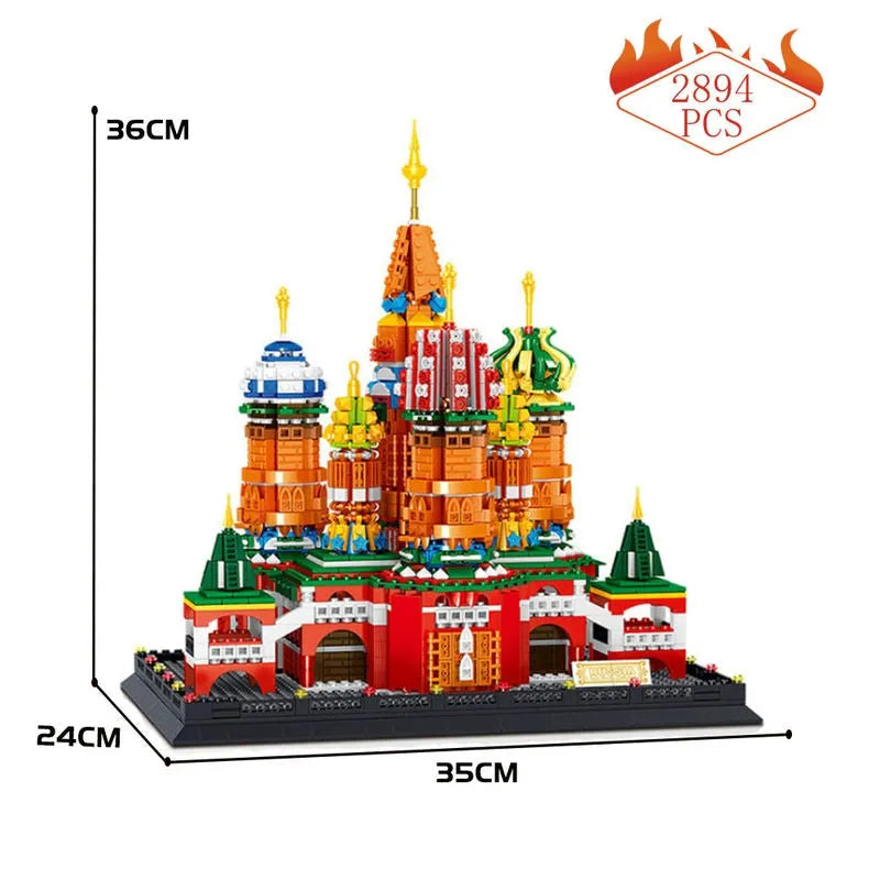 ZHEGAO MOC Building Block Set: Saint Basil's Cathedral, Model QL 0961