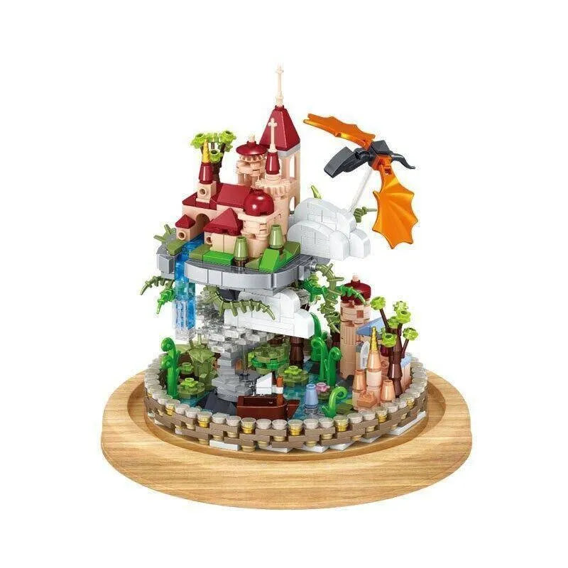 ZHEGAO MOC Building Block Set: Dream Cloud Castle MINI 01012