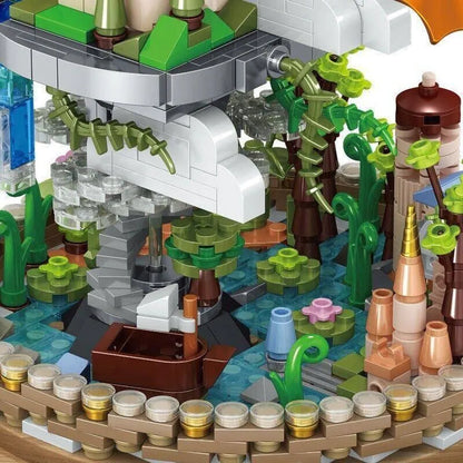 ZHEGAO MOC Building Block Set: Dream Cloud Castle MINI 01012