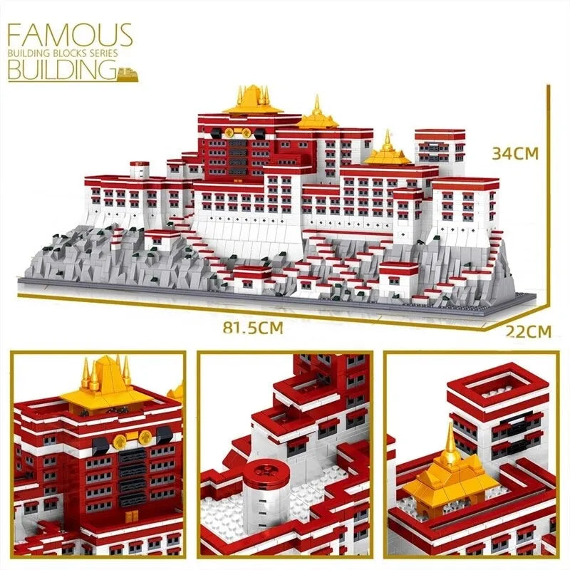ZHEGAO MOC Building Block Set: Potala Palace, Model QL0960