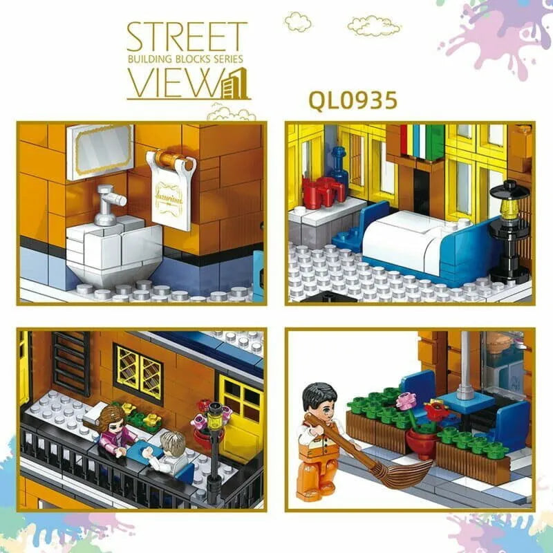 ZHEGAO MOC Building Block Set: Hill Tavern 0935, Model QL 0935