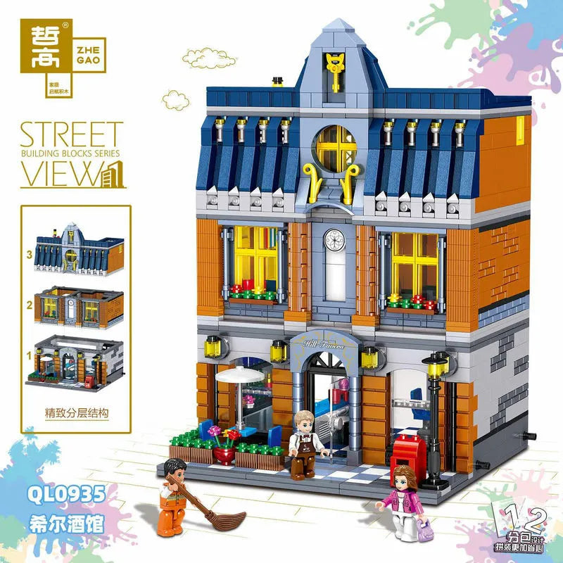 ZHEGAO MOC Building Block Set: Hill Tavern 0935, Model QL 0935