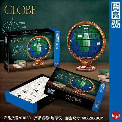 ZHEGAO MOC Building Block Set: Idea Globe Earth MINI, Model QL01038