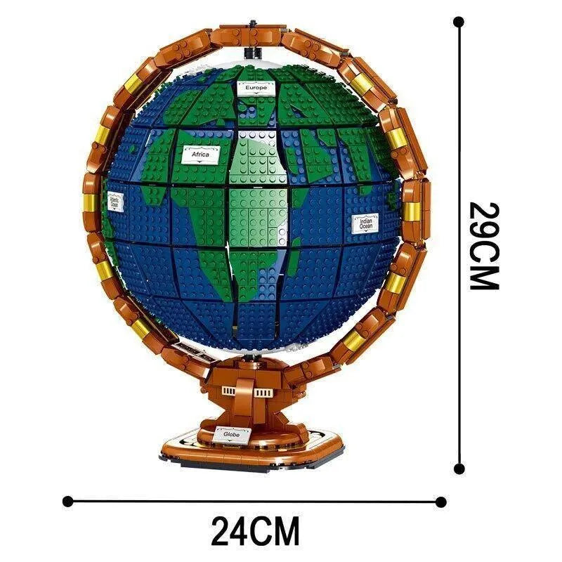 ZHEGAO MOC Building Block Set: Idea Globe Earth MINI, Model QL01038