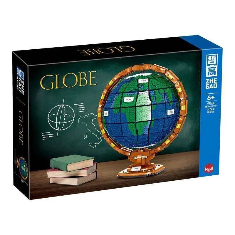 ZHEGAO MOC Building Block Set: Idea Globe Earth MINI, Model QL01038