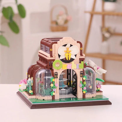 ZHEGAO MOC Building Block Set: Orchid Flower House Botanical Garden, Model 00419