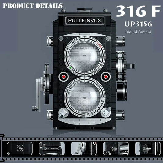 ZHEGAO MOC Building Block Set: Vintage Digital Retro Camera 00847