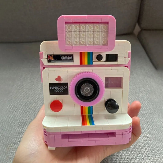 ZHEGAO MOC Building Block Set: Rainbow Instant Photo Camera MINI, Model 00909