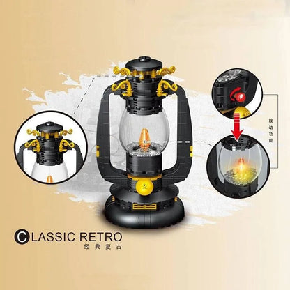 ZHEGAO MOC Building Block Set: Retro Classic Kerosene Lamp MINI, Model 00988