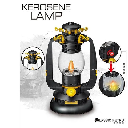 ZHEGAO MOC Building Block Set: Retro Classic Kerosene Lamp MINI, Model 00988