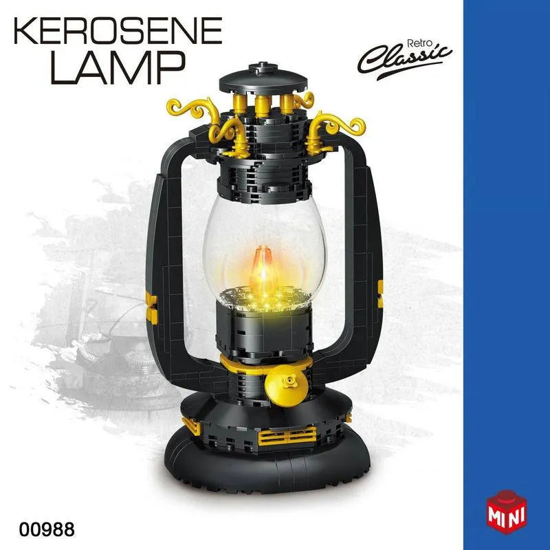 ZHEGAO MOC Building Block Set: Retro Classic Kerosene Lamp MINI, Model 00988
