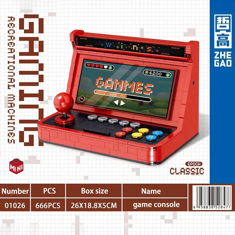 ZHEGAO MOC Building Block Set: Retro Game Console MINI Gaming 01026
