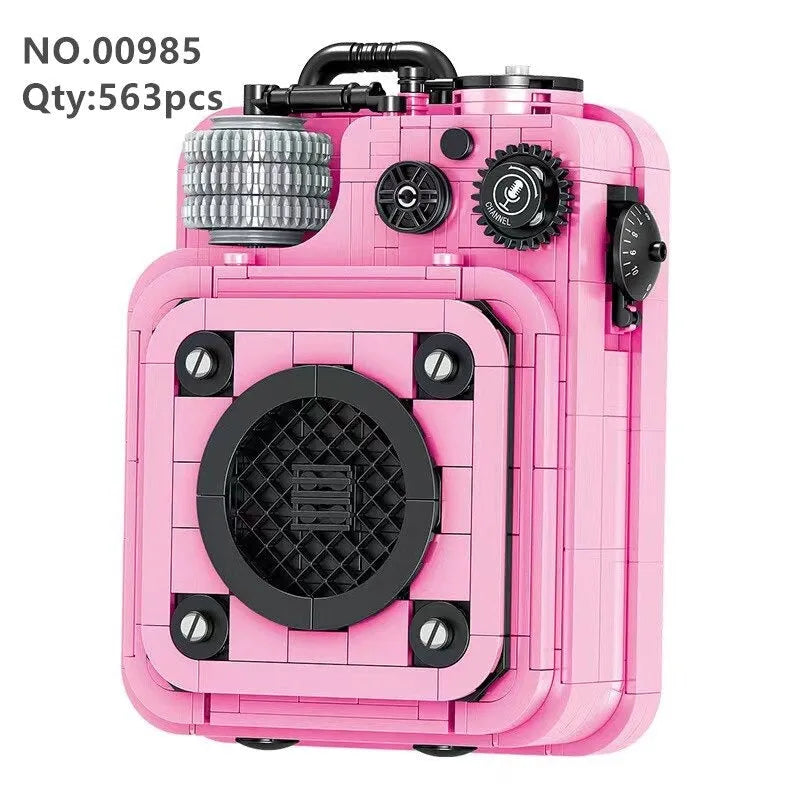 ZHEGAO MOC Building Block Set: Retro Sound System MINI 00985