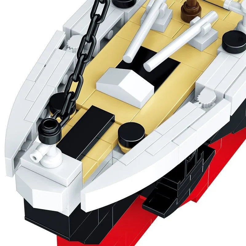 ZHEGAO MOC Building Block Set: RMS Titanic Steam Boat Ship, Model QL0958