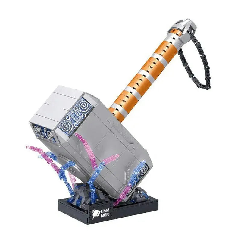 ZHEGAO MOC Building Block Set: Super Hero Marvel Thor Hammer MINI, Model 01037