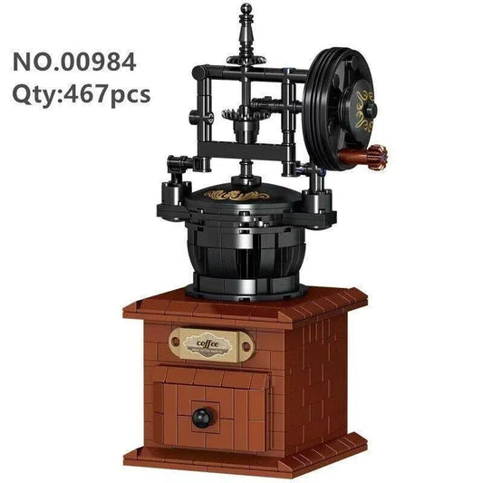 ZHEGAO MOC Building Block Set: Vintage Coffee Machine MINI 00984