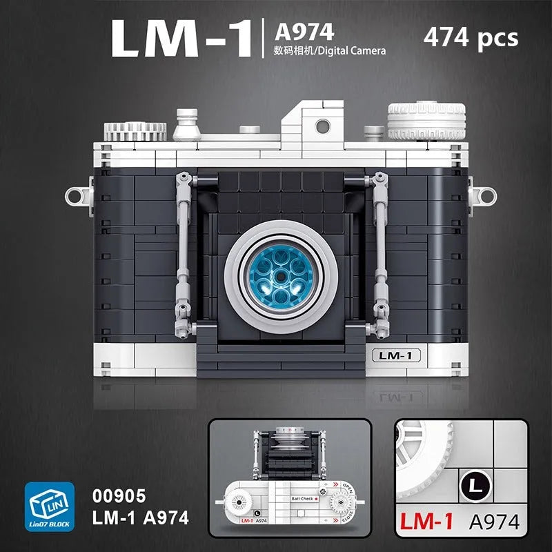 ZHEGAO MOC Building Block Set: Vintage SLR Digital Camera MINI 00905