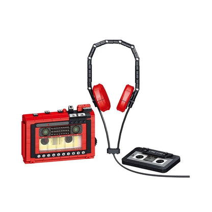 ZHEGAO Building Block Set: Retro Red Tape Recorder MINI 00989
