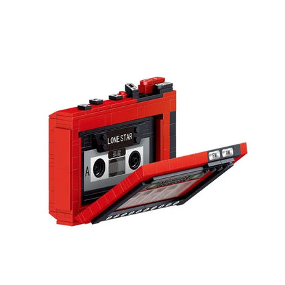 ZHEGAO Building Block Set: Retro Red Tape Recorder MINI 00989