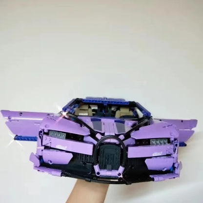 ZHEGAO MOC Building Block Set: Bugatti Chiron Racing Sports Car MINI, Model 0016