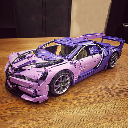 ZHEGAO MOC Building Block Set: Bugatti Chiron Racing Sports Car MINI, Model 0016