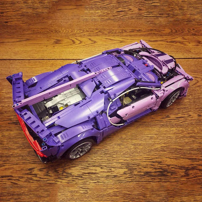 ZHEGAO MOC Building Block Set: Bugatti Chiron Racing Sports Car MINI, Model 0016
