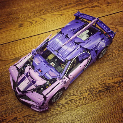 ZHEGAO MOC Building Block Set: Bugatti Chiron Racing Sports Car MINI, Model 0016