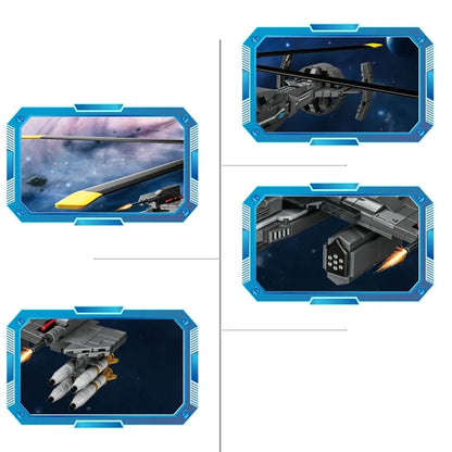 ZHEGAO MOC Building Block Set: Science Fiction Firewolf Attack Helicopter, Model QJ5003