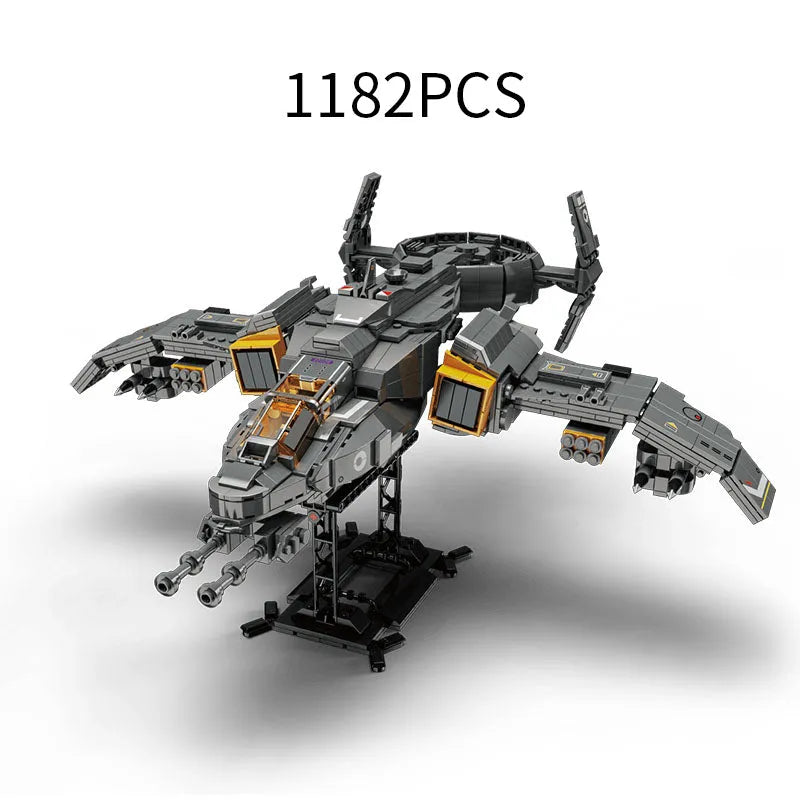 ZHEGAO MOC Building Block Set: Science Fiction Phantom Attack Aircraft, Model QJ5005