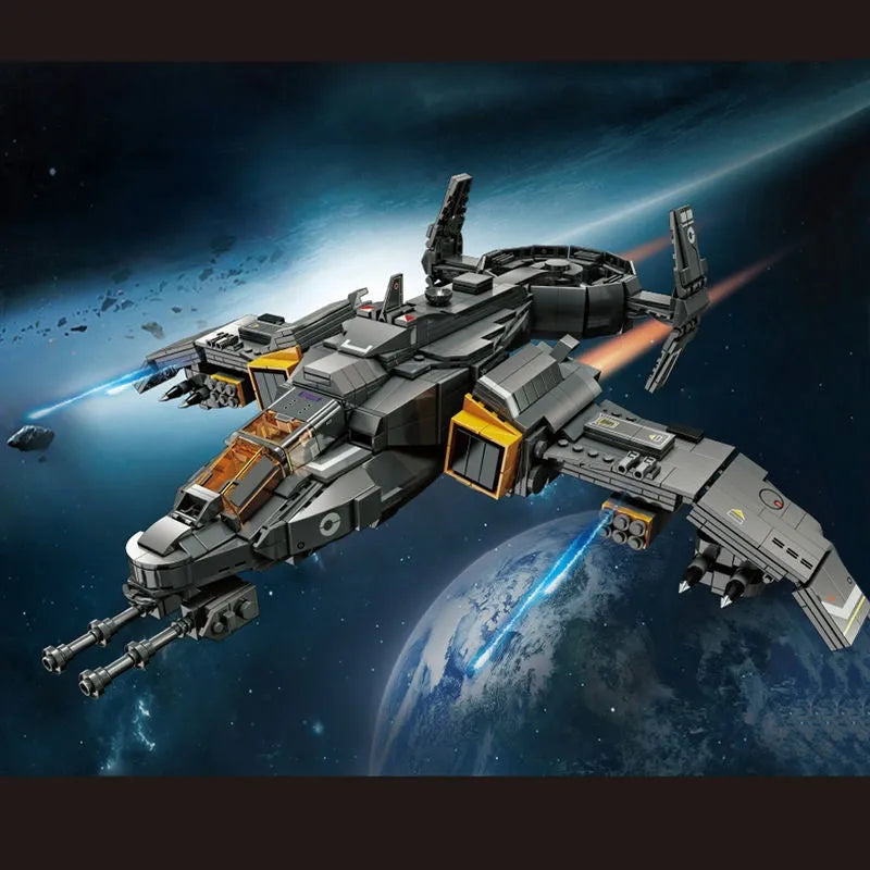 ZHEGAO MOC Building Block Set: Science Fiction Phantom Attack Aircraft, Model QJ5005
