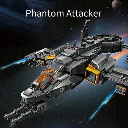 ZHEGAO MOC Building Block Set: Science Fiction Phantom Attack Aircraft, Model QJ5005