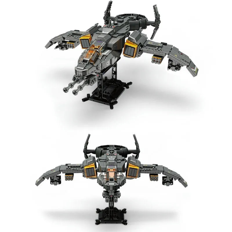 ZHEGAO MOC Building Block Set: Science Fiction Phantom Attack Aircraft, Model QJ5005