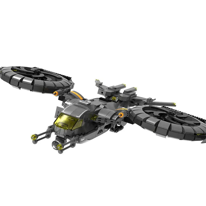 ZHEGAO MOC Building Block Set: Science Fiction Raptor Attack Aircraft, Model QJ5008