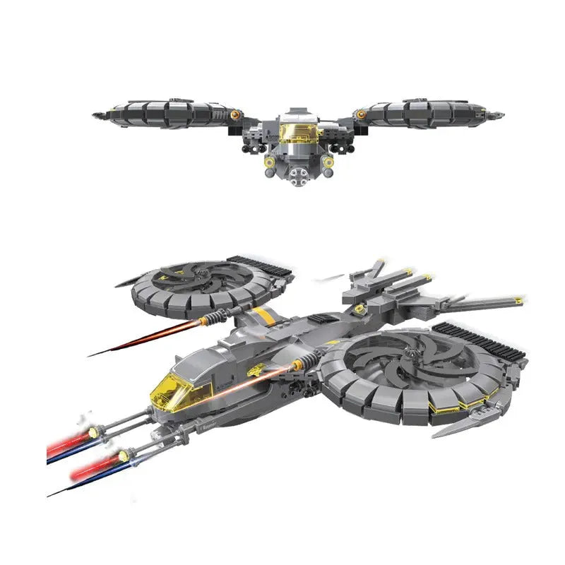 ZHEGAO MOC Building Block Set: Science Fiction Raptor Attack Aircraft, Model QJ5008