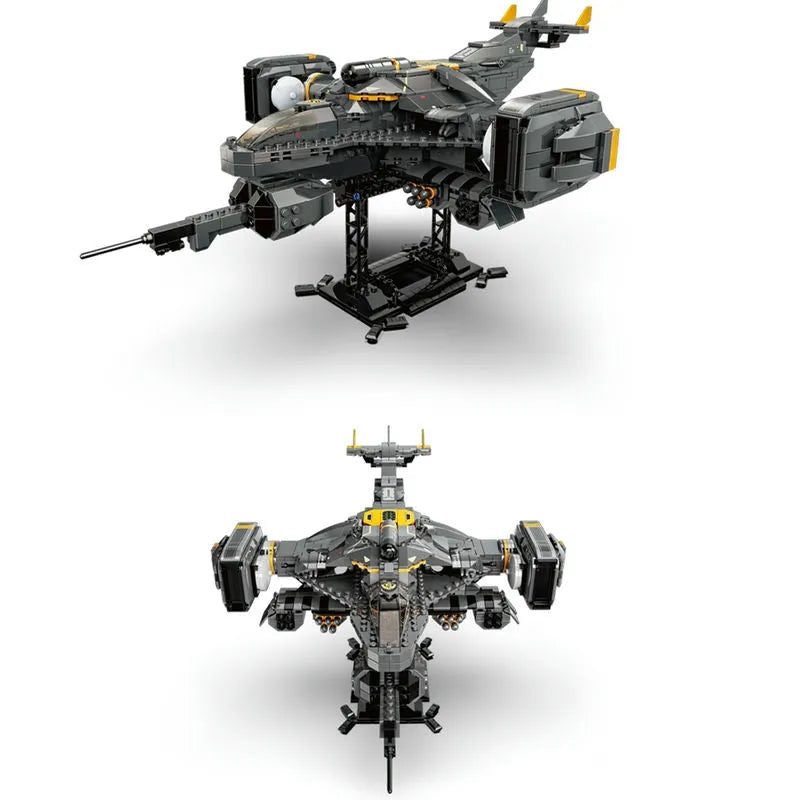 ZHEGAO MOC Building Block Set: Science Fiction MOC Titan Attack Aircraft, Model QJ5002
