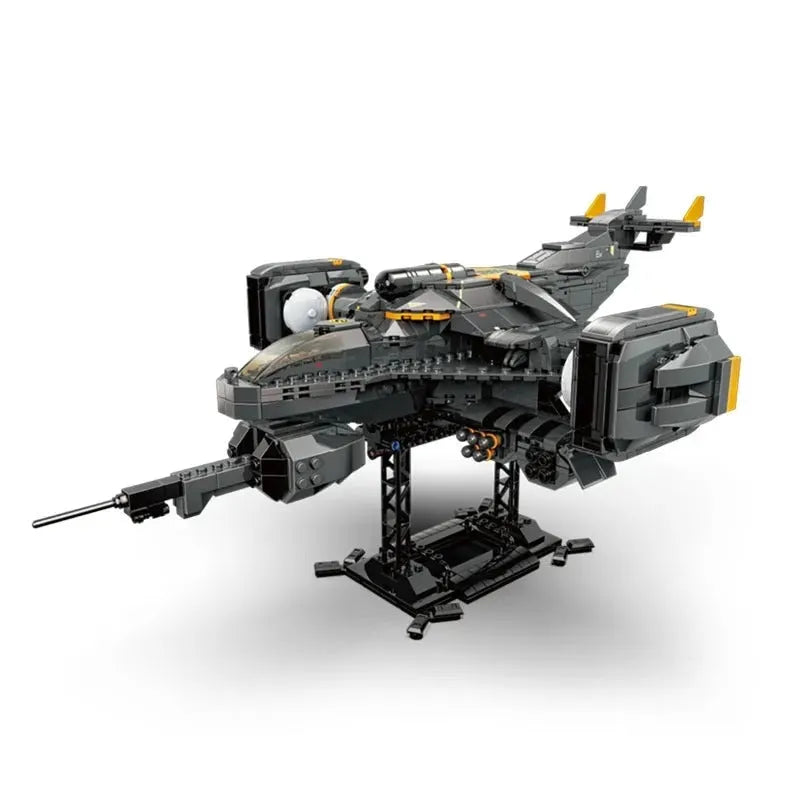 ZHEGAO MOC Building Block Set: Science Fiction MOC Titan Attack Aircraft, Model QJ5002