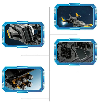 ZHEGAO MOC Building Block Set: Science Fiction MOC Titan Attack Aircraft, Model QJ5002