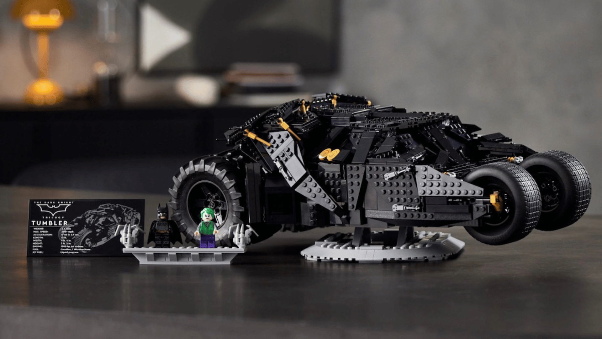 A detailed brick-built vehicle